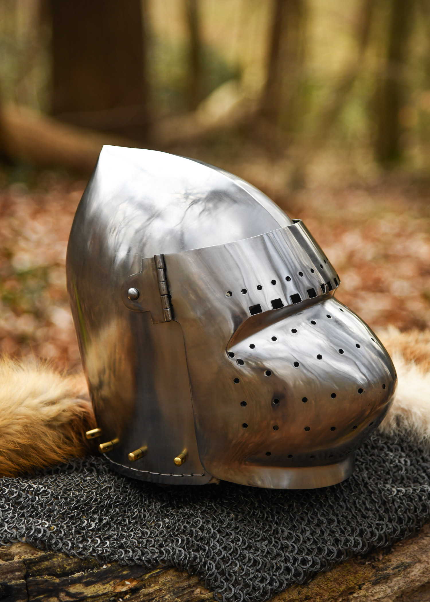 Bacinet à bulbe de combat