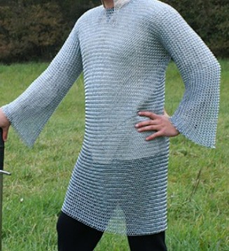 Cotte de maille galvanisée manches longues