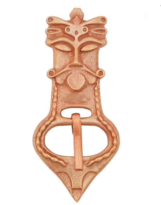 Boucle de ceinture celtique en bronze