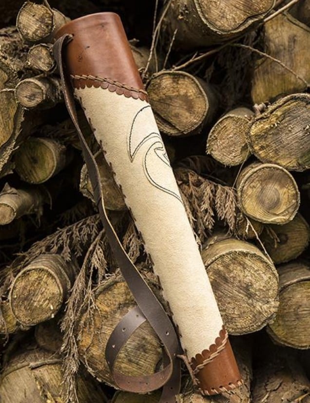 Carquois archer cuir beige