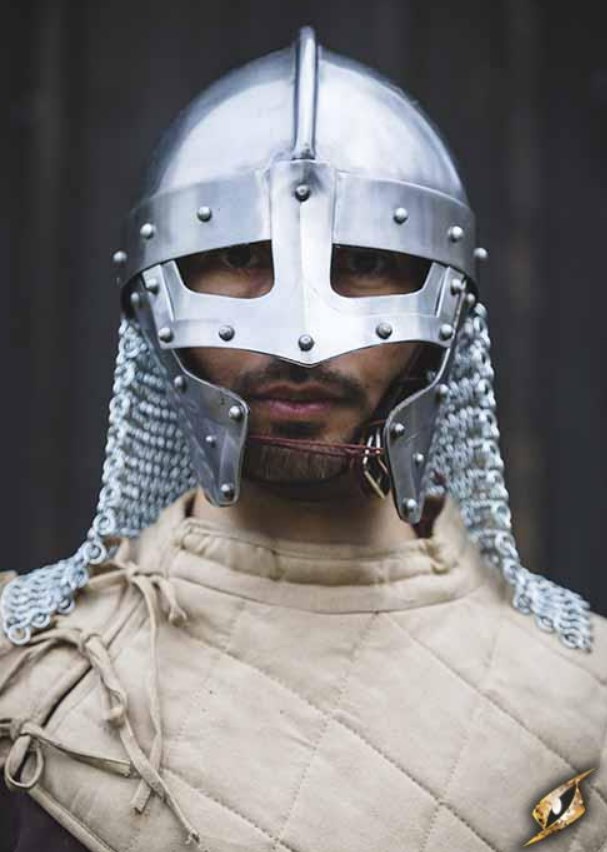 Casque Raven acier poli