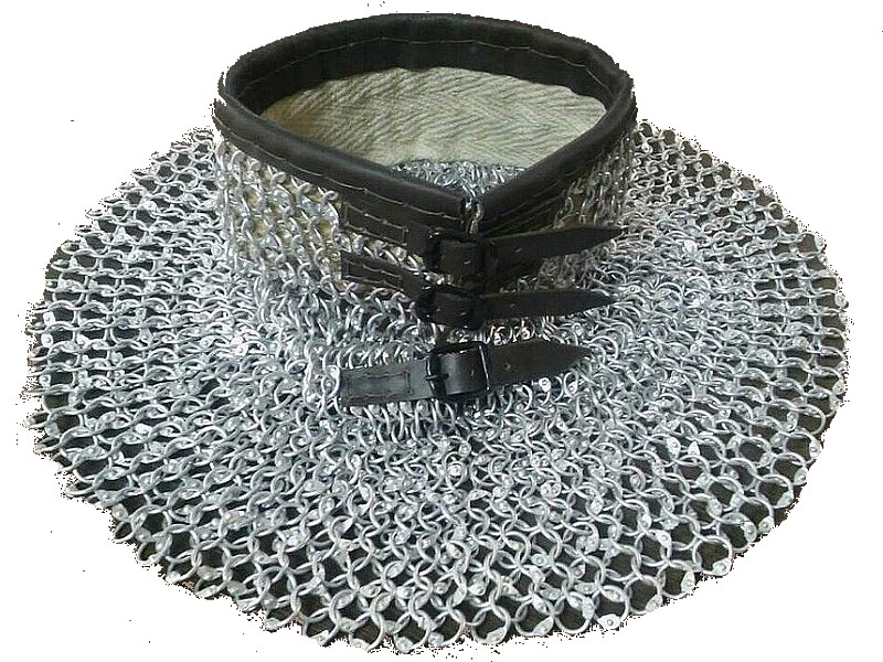 Colletin de mailles aluminium riveté gamboisé