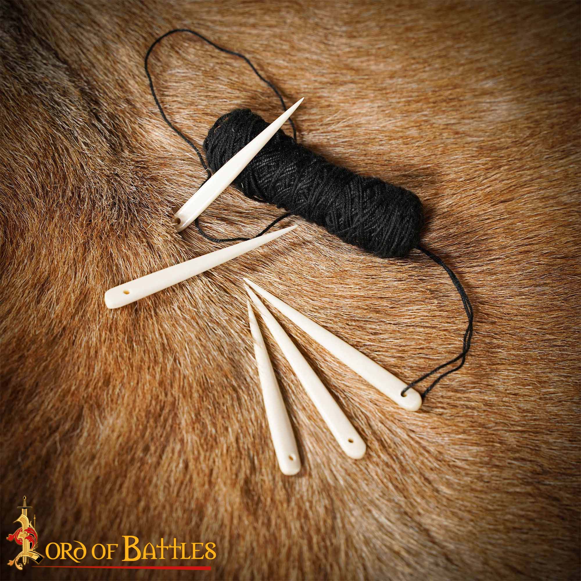 Gros plan chas aiguille os 7mm pour textile médiéval traditionnel