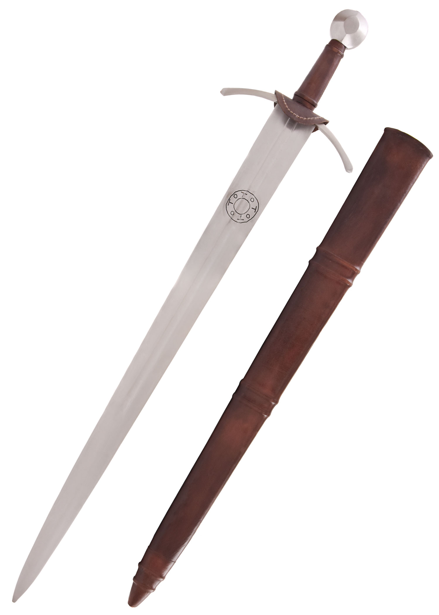 Épée Médiévale Toto XIIIe-XIVe Siècle avec Fourreau